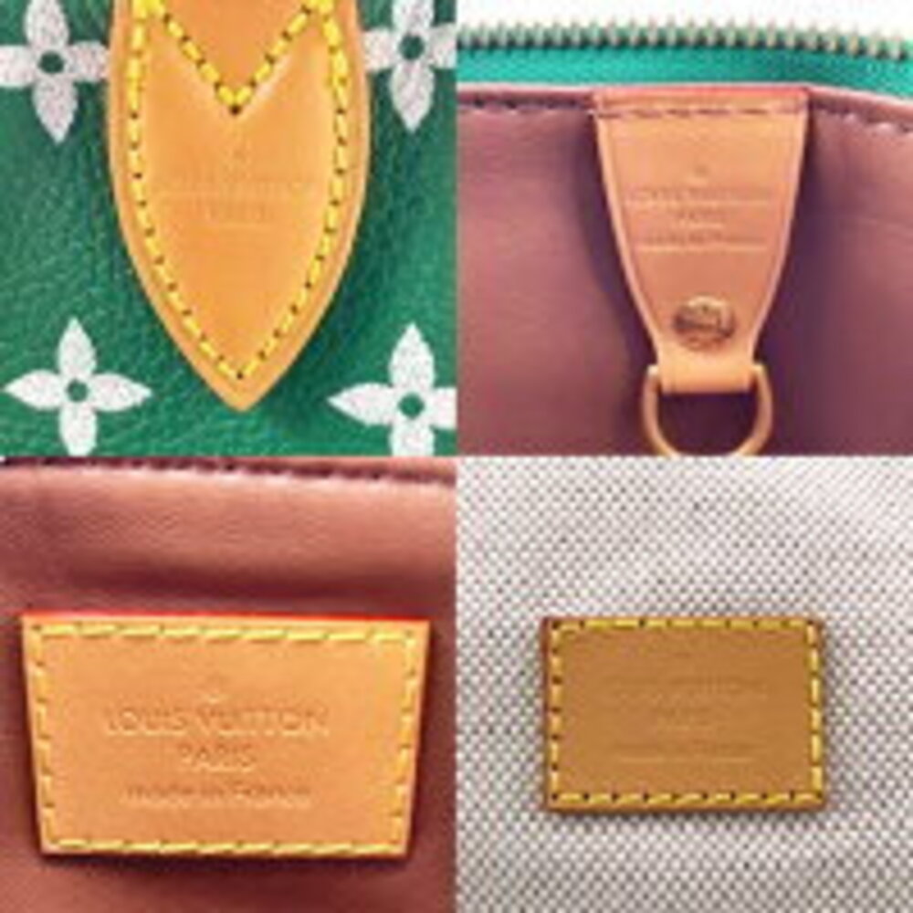 Louis Vuitton Handbag Green Speedy Shoulder Calfskin Bag Bandouliere - Picture 9 of 9